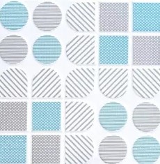 DIAMOND 25X25 DOMINO BLUE